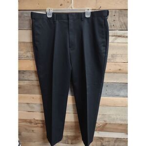 NWT Haggar Men's 40x29 Black Khaki Classic Fit Pants Comfort Waistband